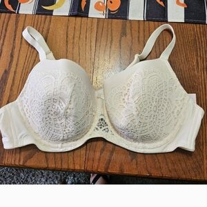 Auden Balconette Coverage Lightly Lined Bra Cream  Size 46 C